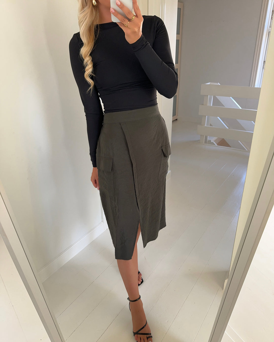 Vero Moda nederdel queeny cargo peat
