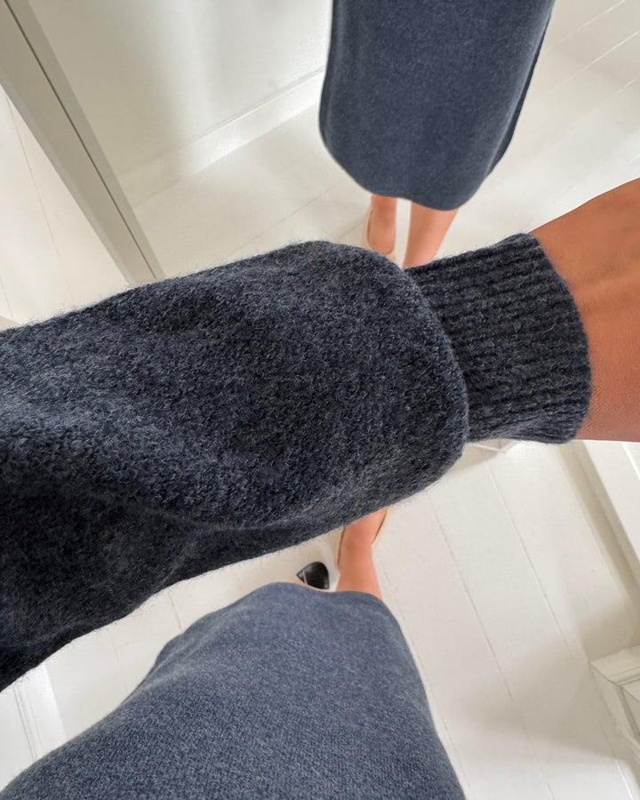 JDY kjole rue life ls maxi total eclipse/melange