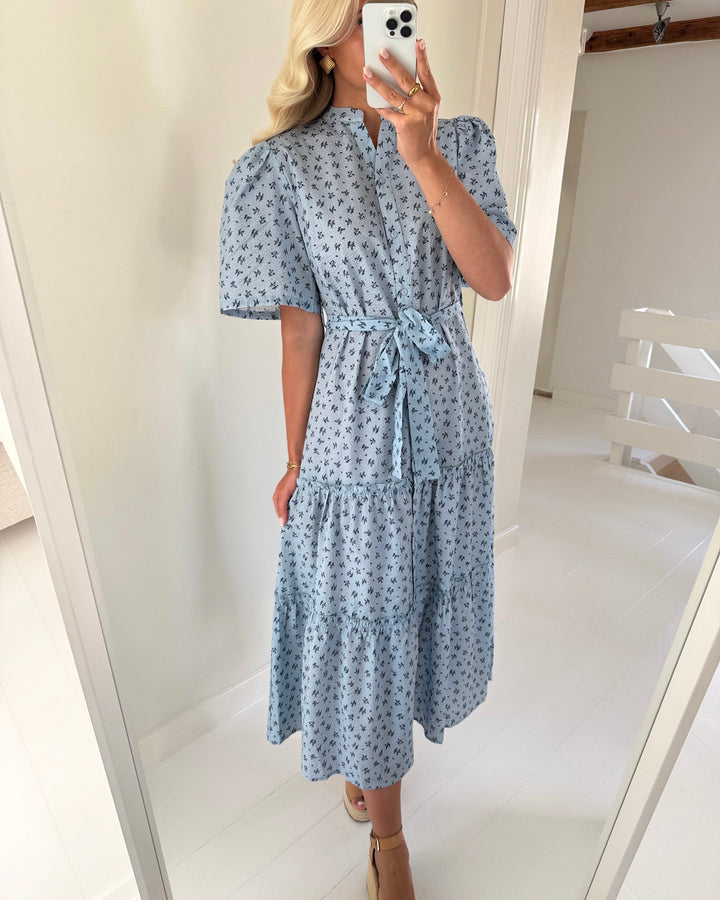 A-View kjole kate new long blue/navy