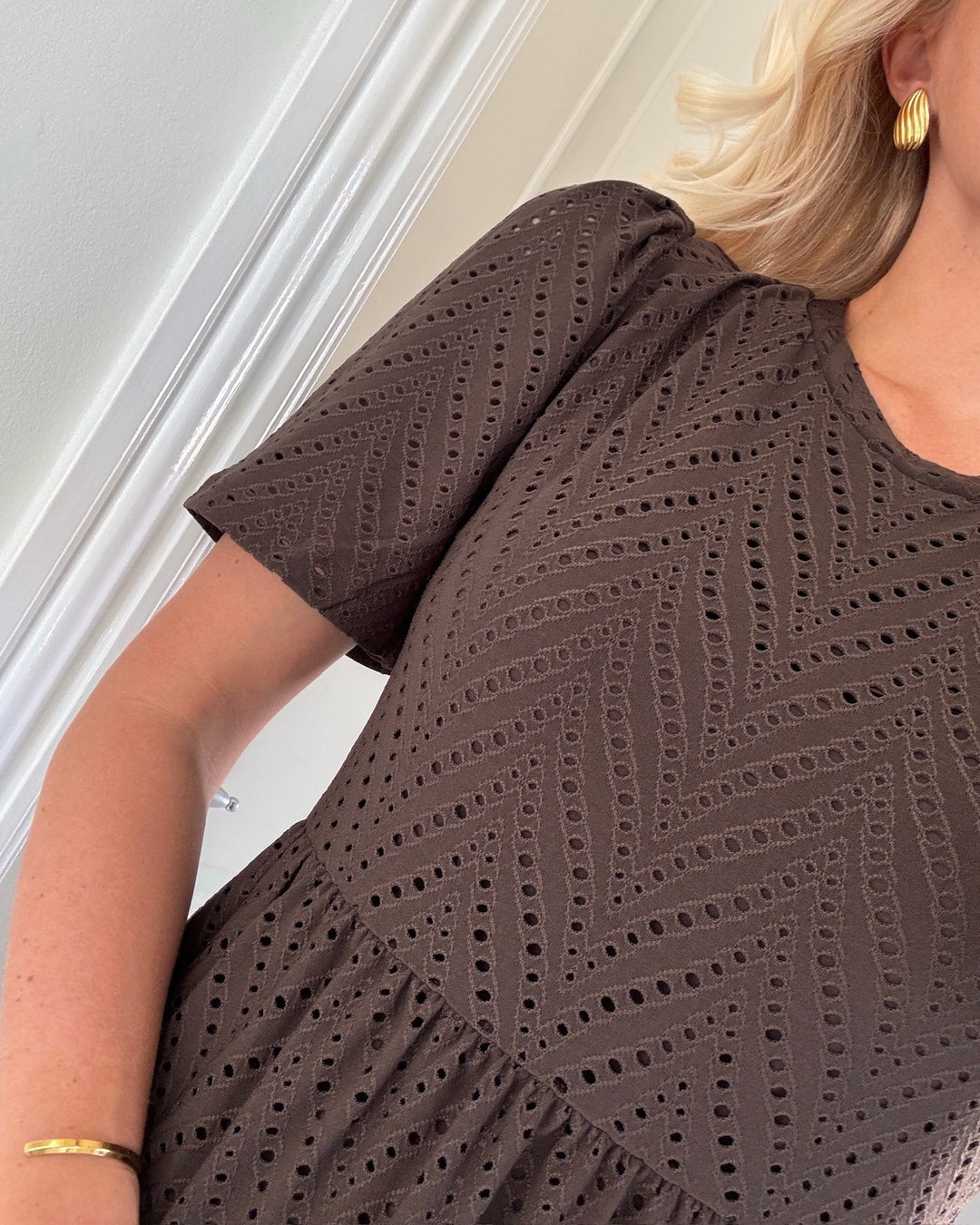 JDY kjole carla cathinka ss chocolate brown