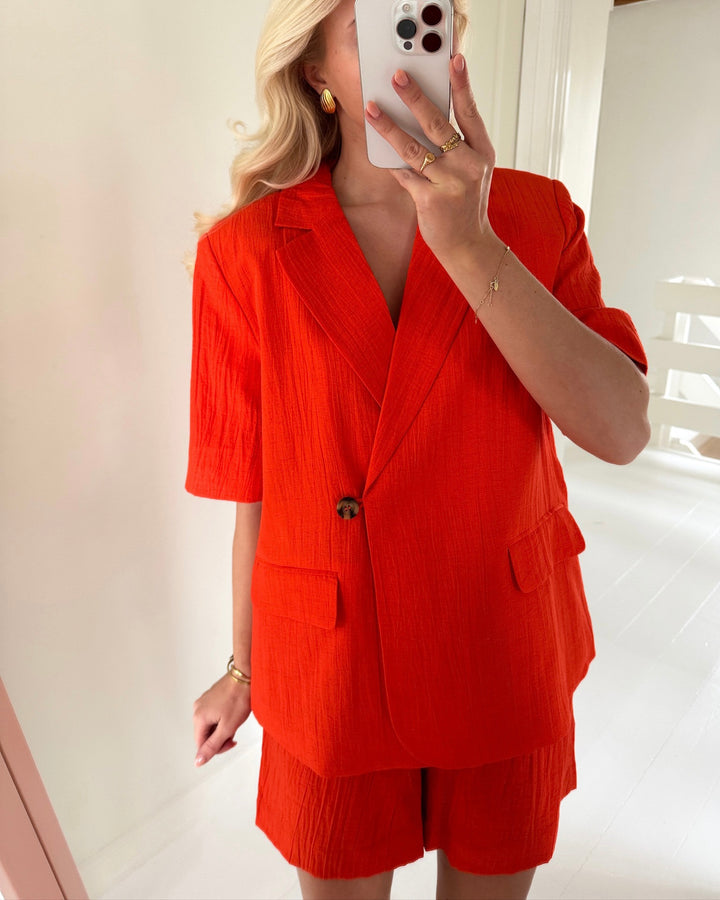 Y.A.S blazer staw 2/4 cherry tomato