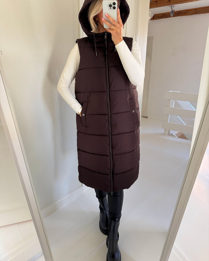 Vero Moda vest michelle chocolate torte