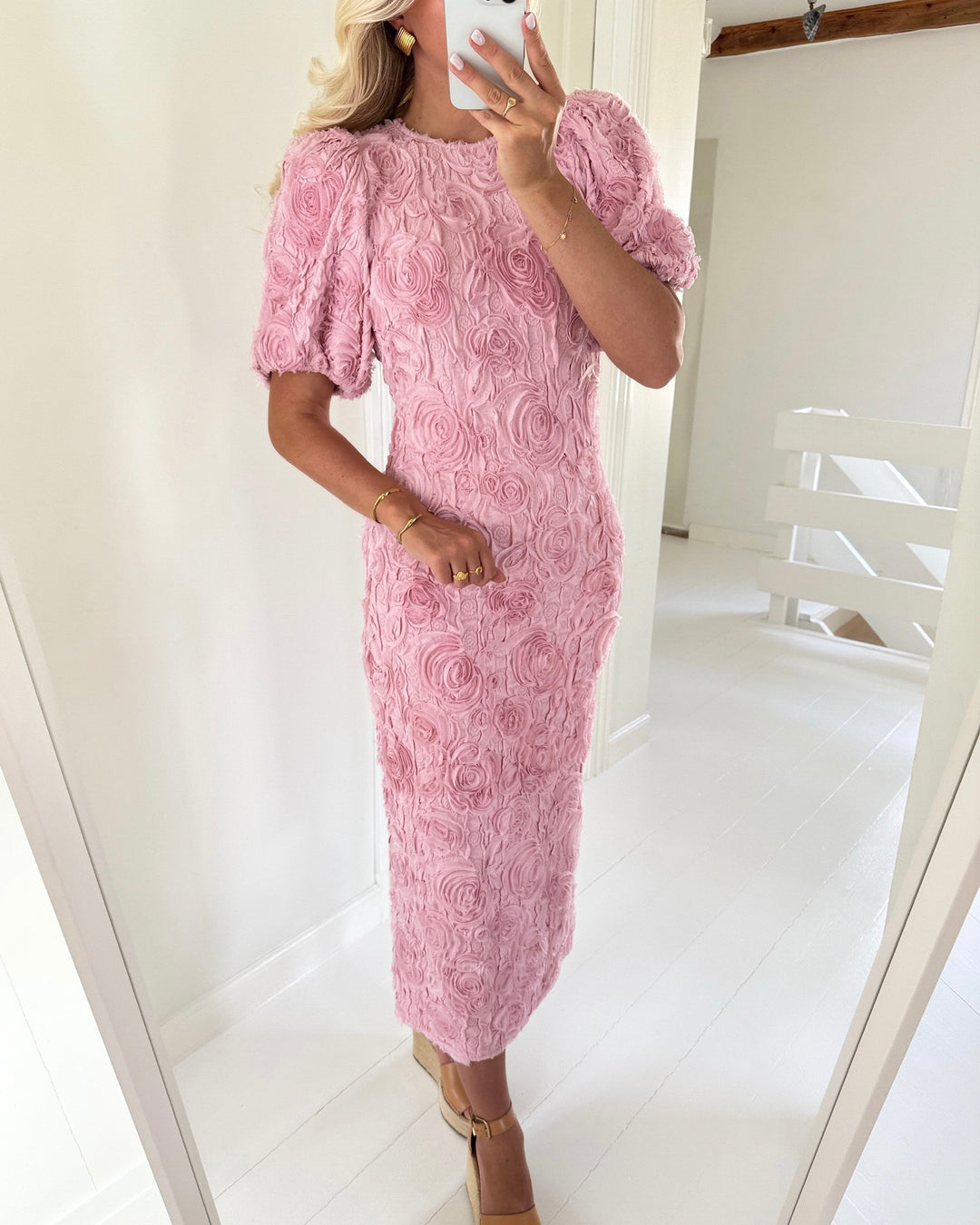Y.A.S kjole linnea 2/4 long bleached mauve