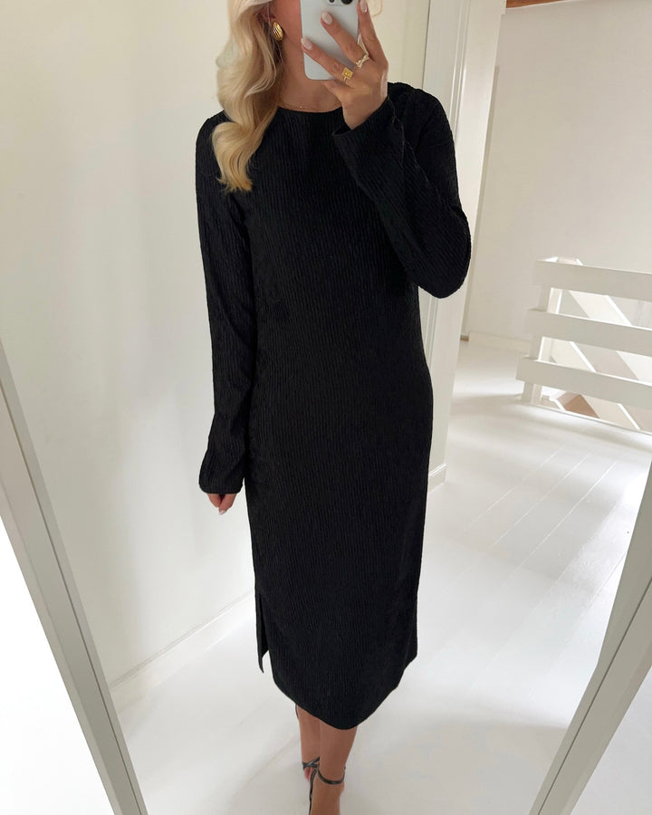 JDY kjole bella ls structure black