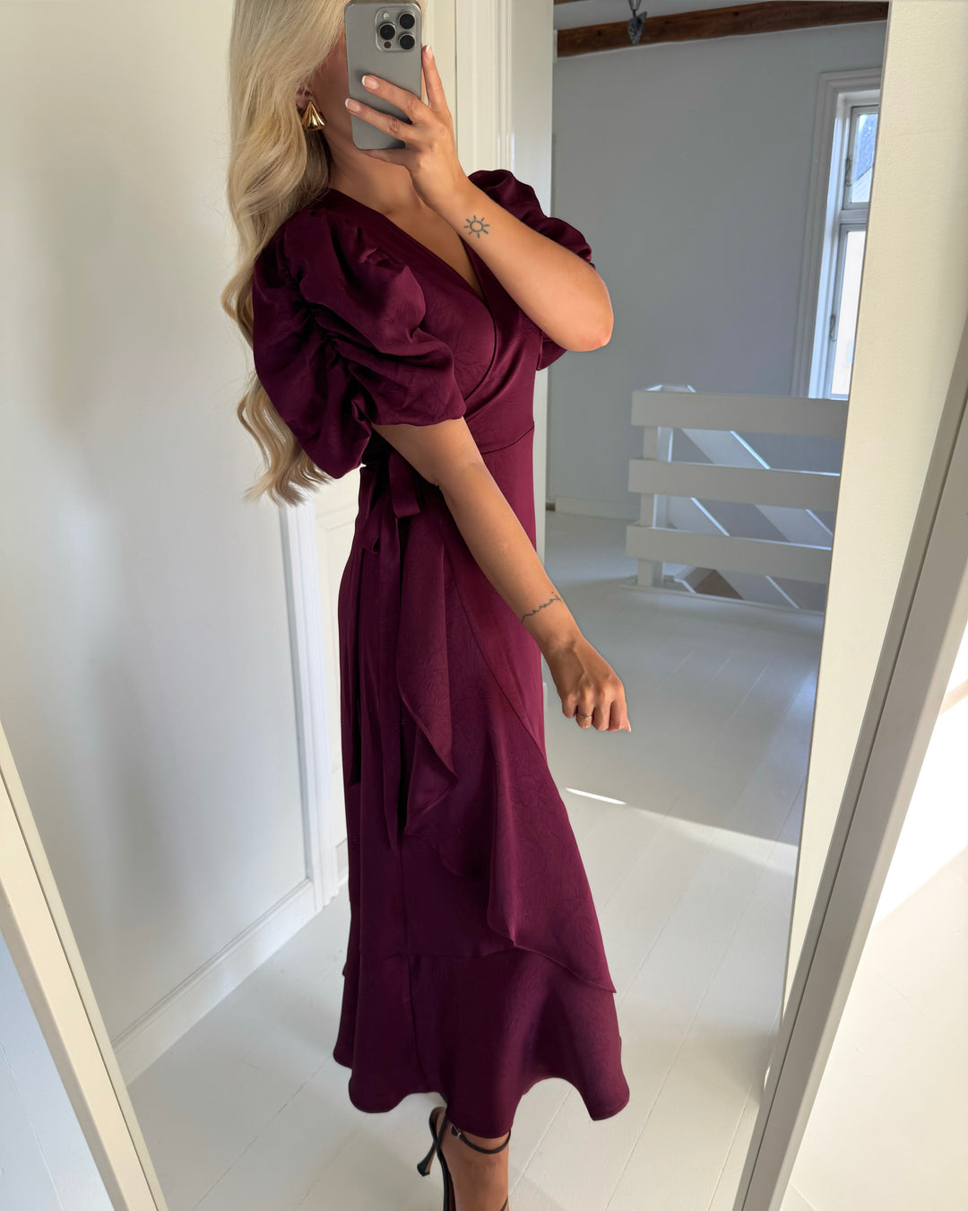 A-View kjole sinda bordeaux