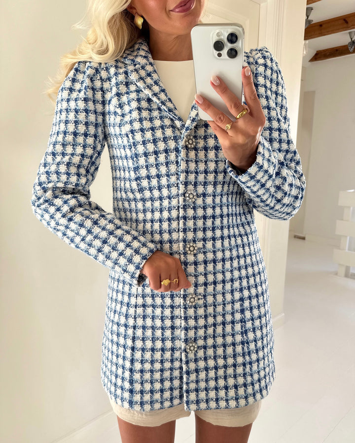 A-View blazer carly white with blue