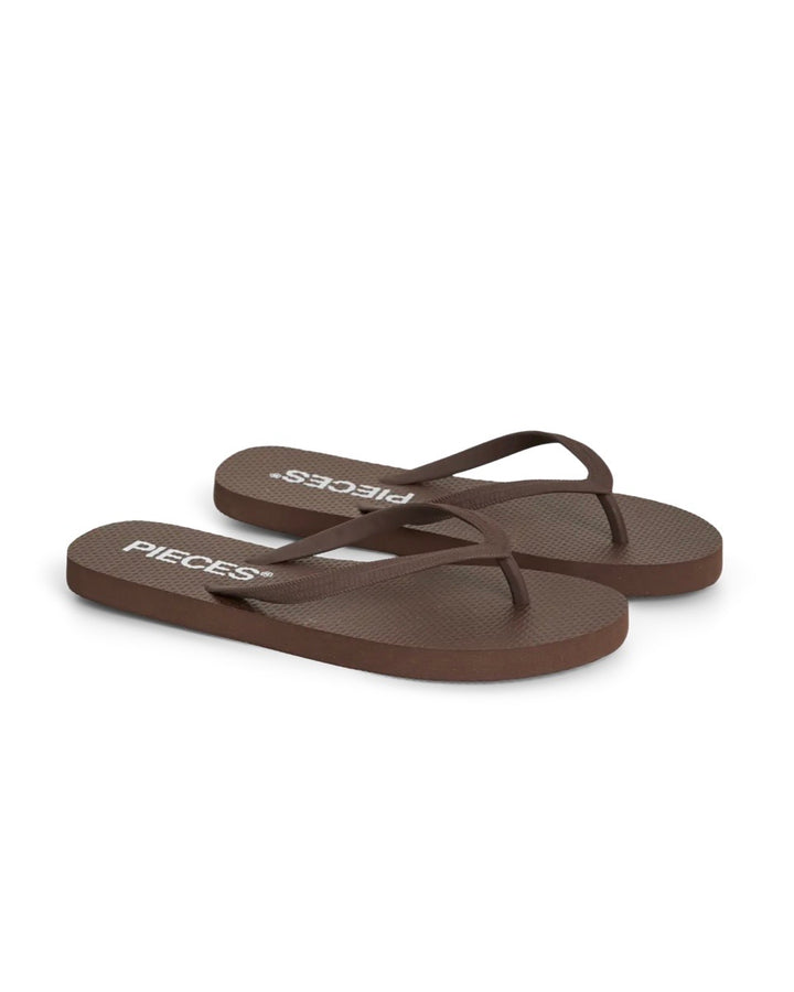 Pieces flip flop summer downtown brown