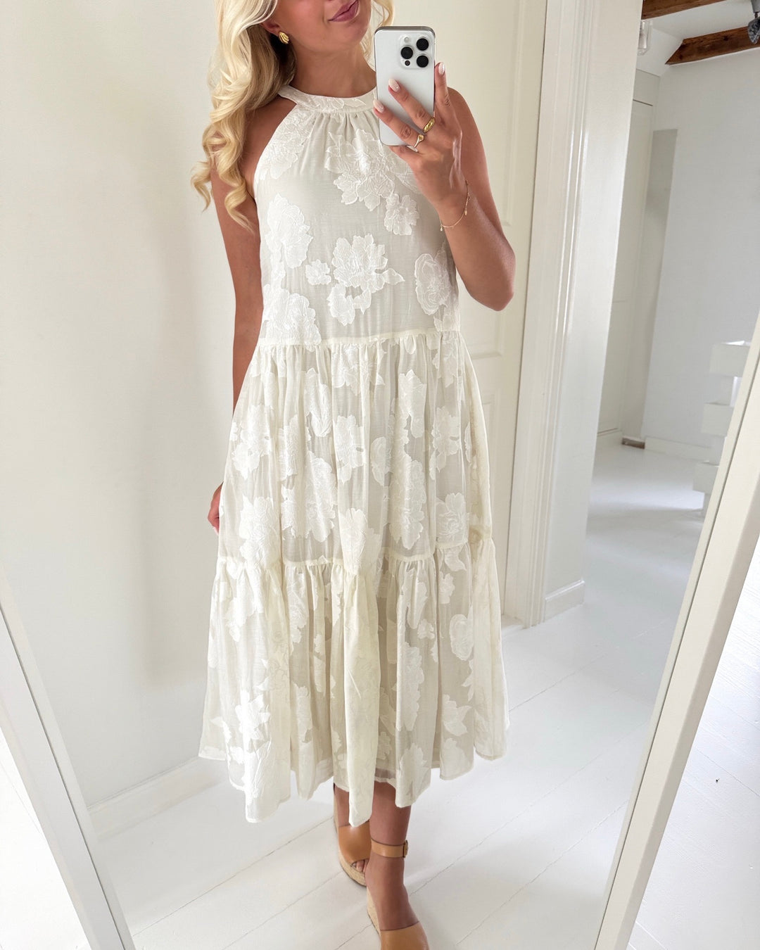 Vero Moda kjole bronya halterneck 7/8 oatmeal