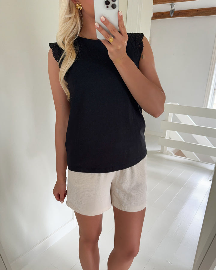 Vero Moda top emily sl gathering black