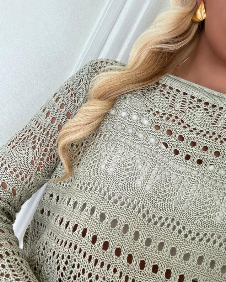 JDY bluse sun lay ls boatneck desert sage