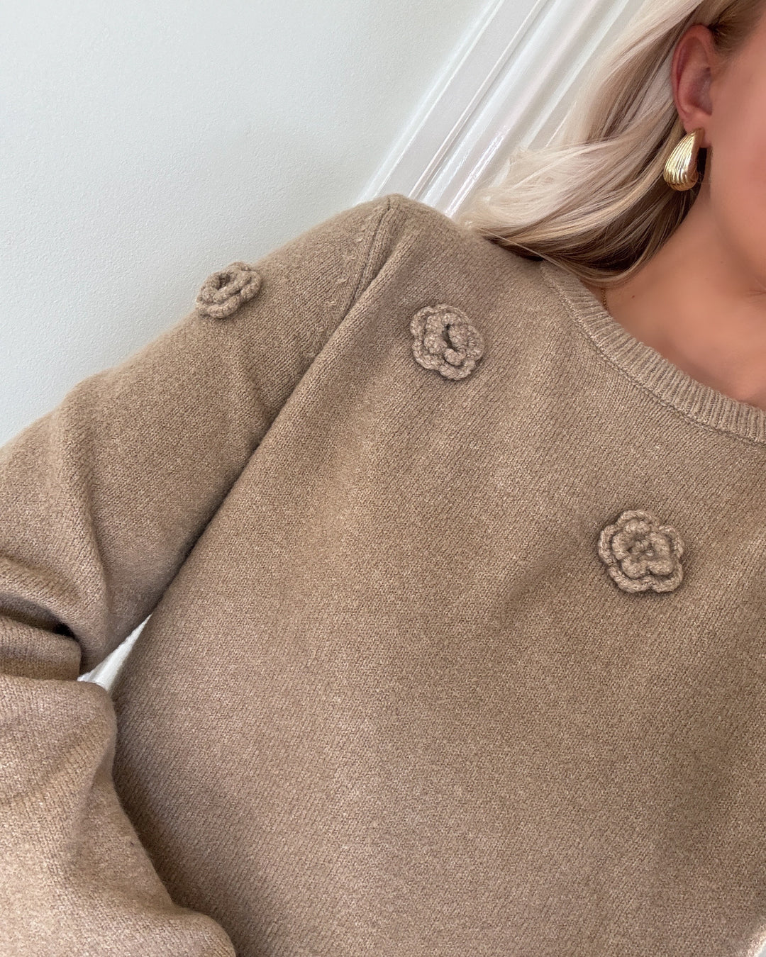 Vero Moda sweater rose ls o-neck boo silver mink/melange
