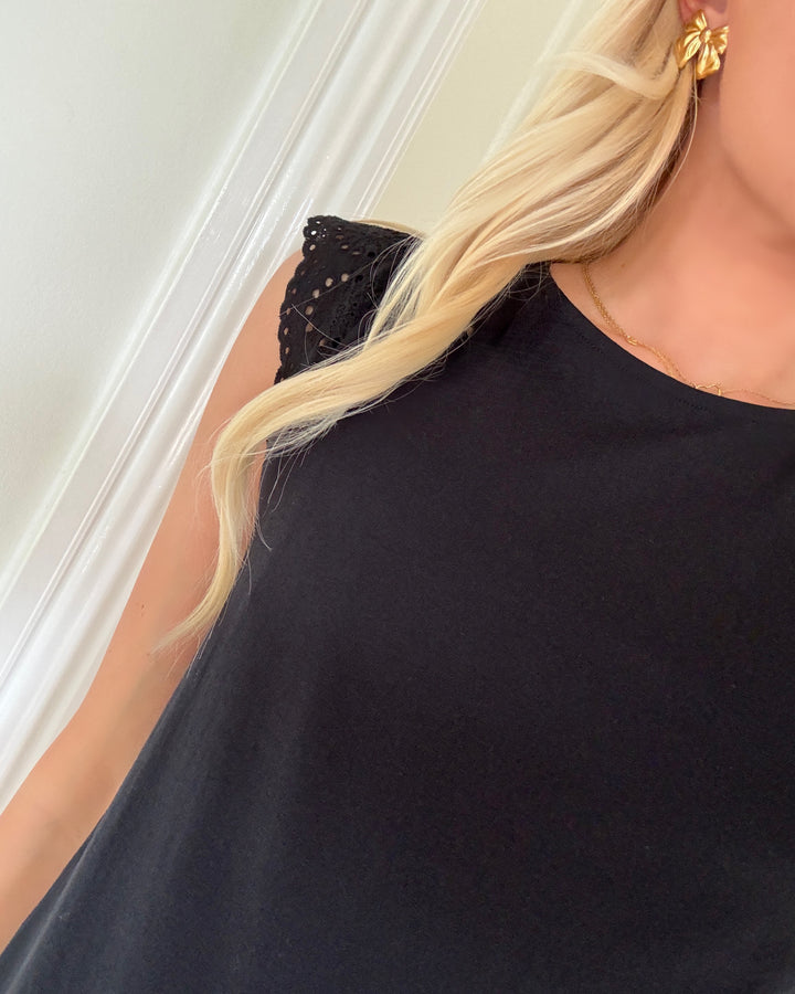 Vero Moda top emily sl gathering black