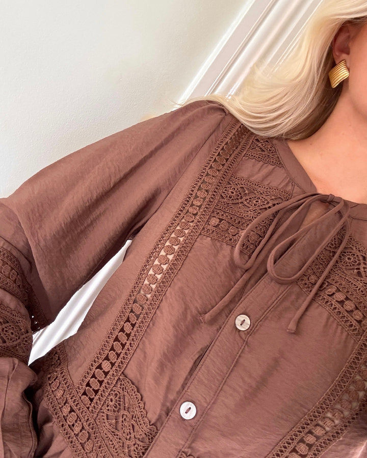 Vero Moda top jules cocoa brown