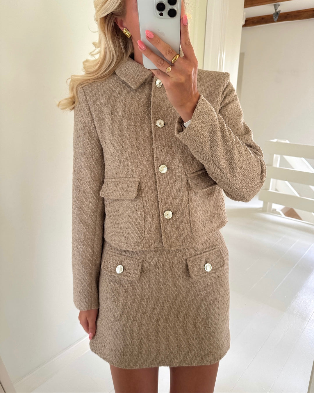 Only nederdel bonn life short silver mink