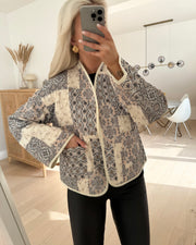 Jane ls button jacket linen
