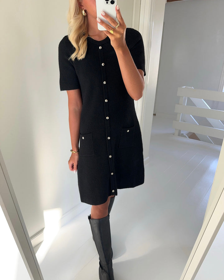 Vero Moda kjole johanna ss o-neck black