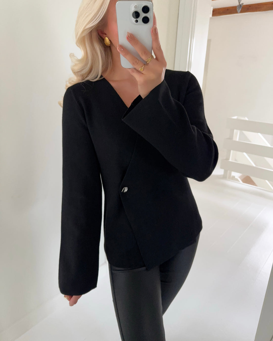 JDY cardigan prime life ls v-neck black