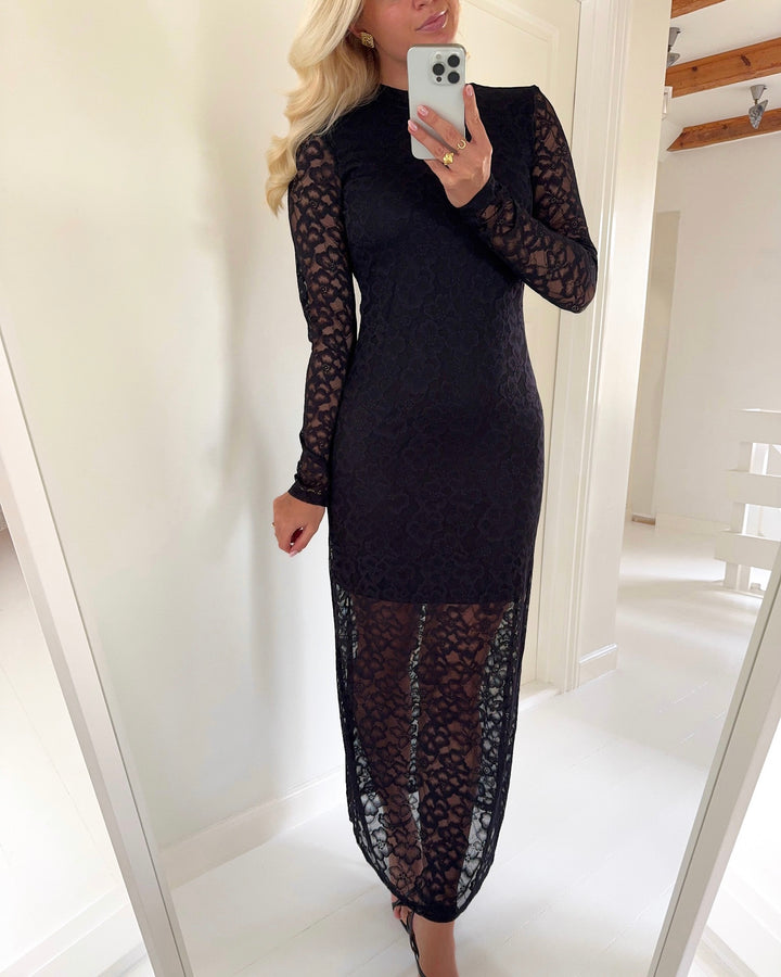 Vero Moda kjole lorene ls lace black