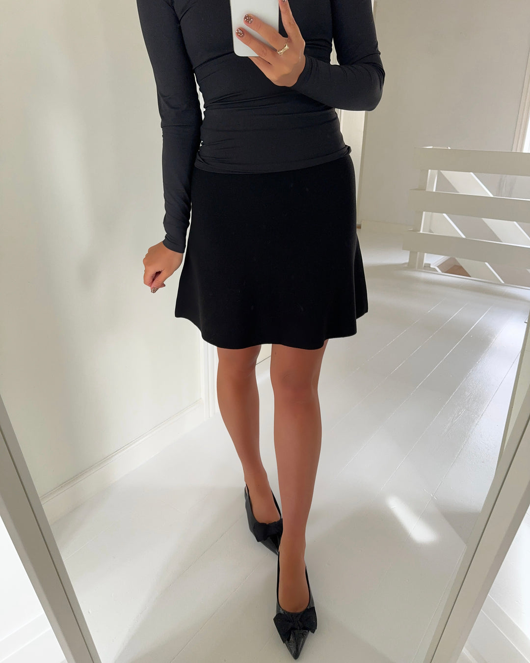 Only nederdel calina mw knit black