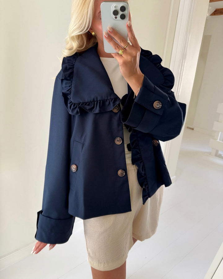 Y.A.S frakke elsana ls short navy blazer