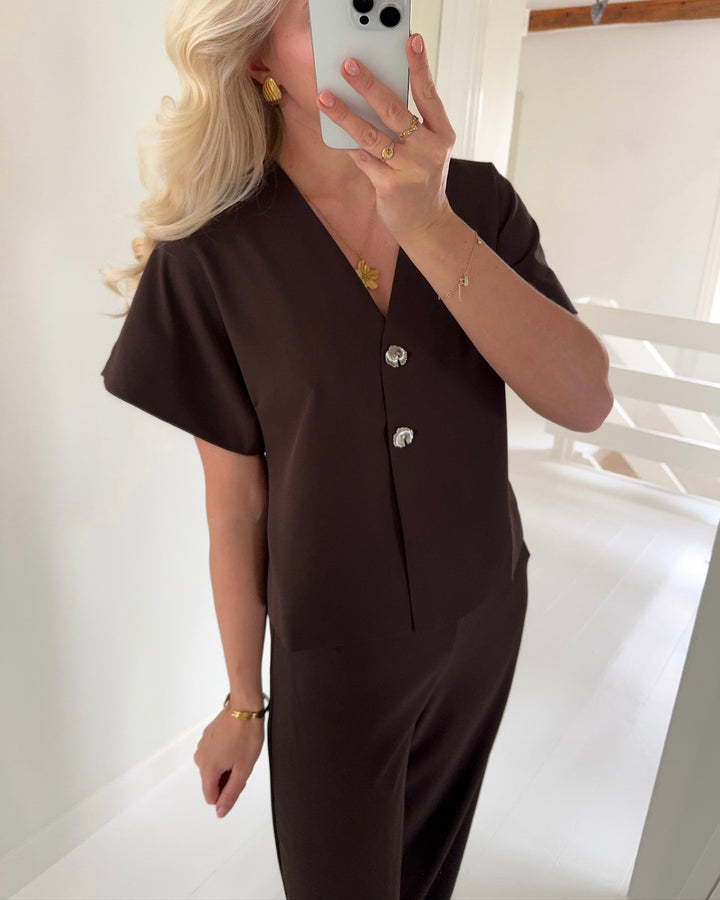 Y.A.S blazer rania ss coffee bean