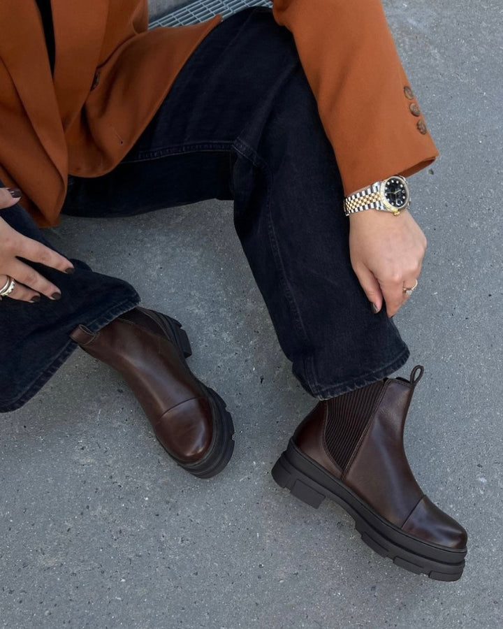 Copenhagen Shoes støvler the celeste low dark brown