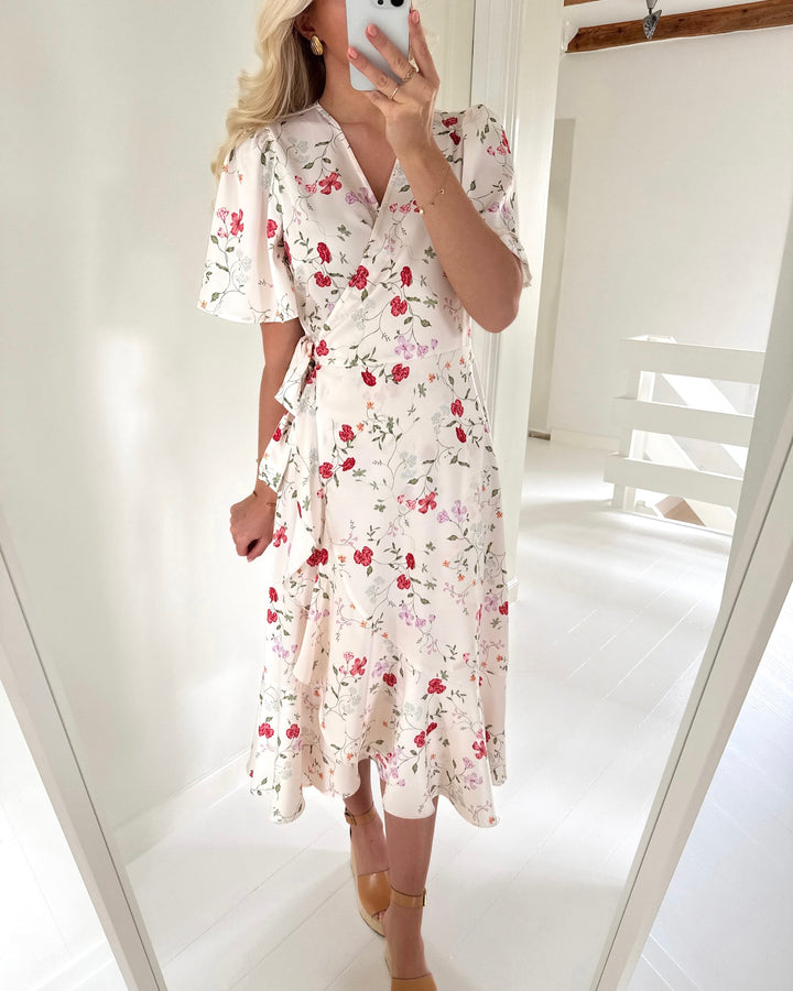 Y.A.S kjole thea 2/4 midi wrap pristine botalia