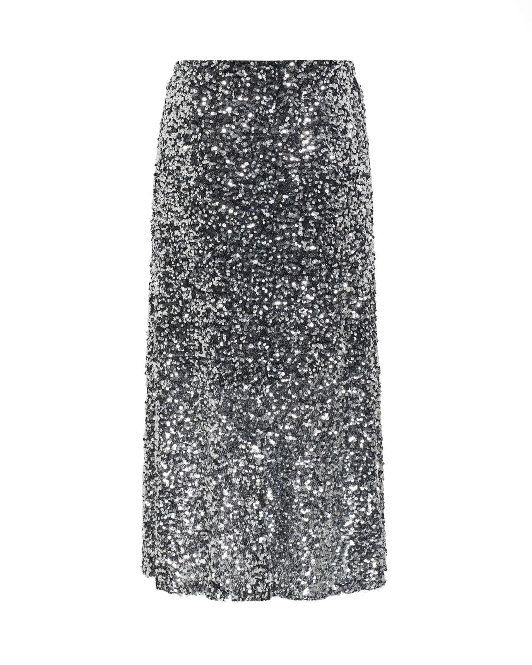 JDY nederdel diana sequins slit silver