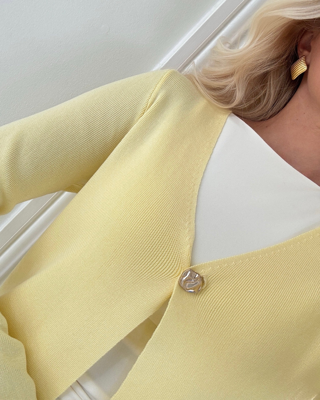 Vero Moda cardigan hailey ls knit pale banana