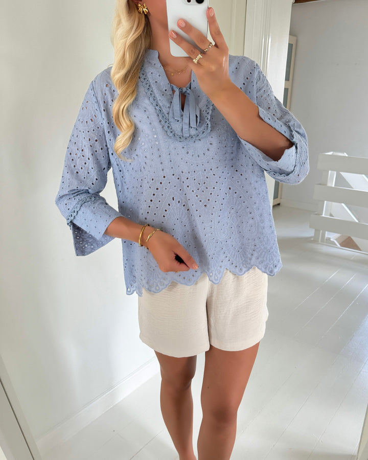 Love&Divine bluse love1012 dusty blue