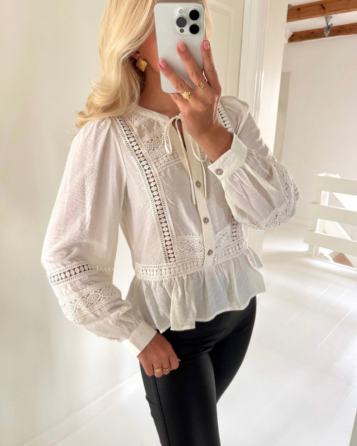 Vero Moda top jules snow white