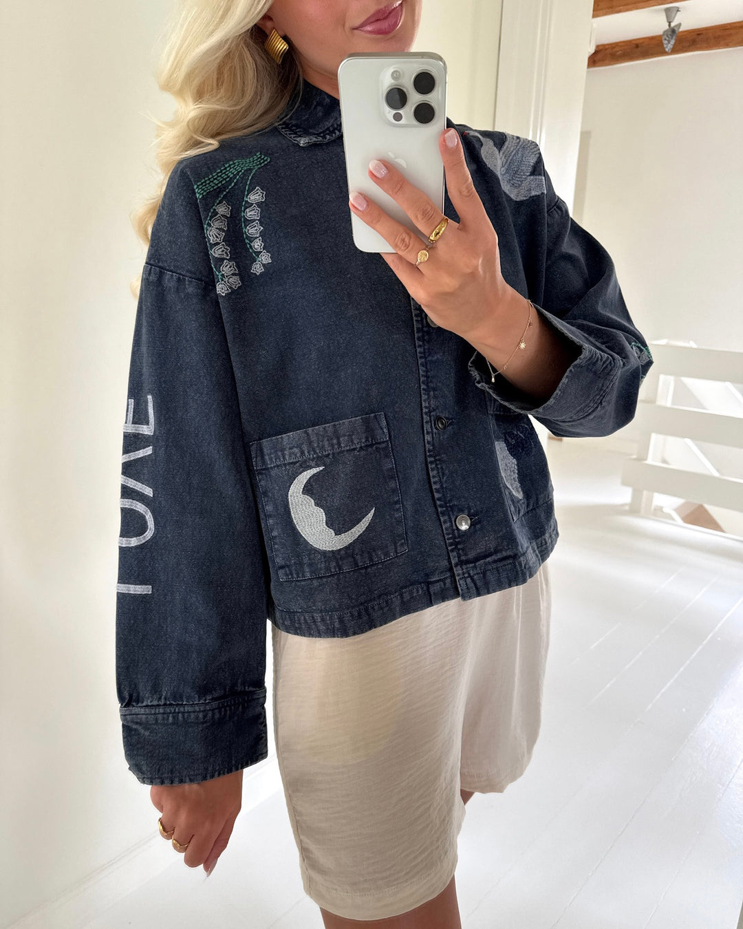 Love&Divine jakke love1612-1 navy wash