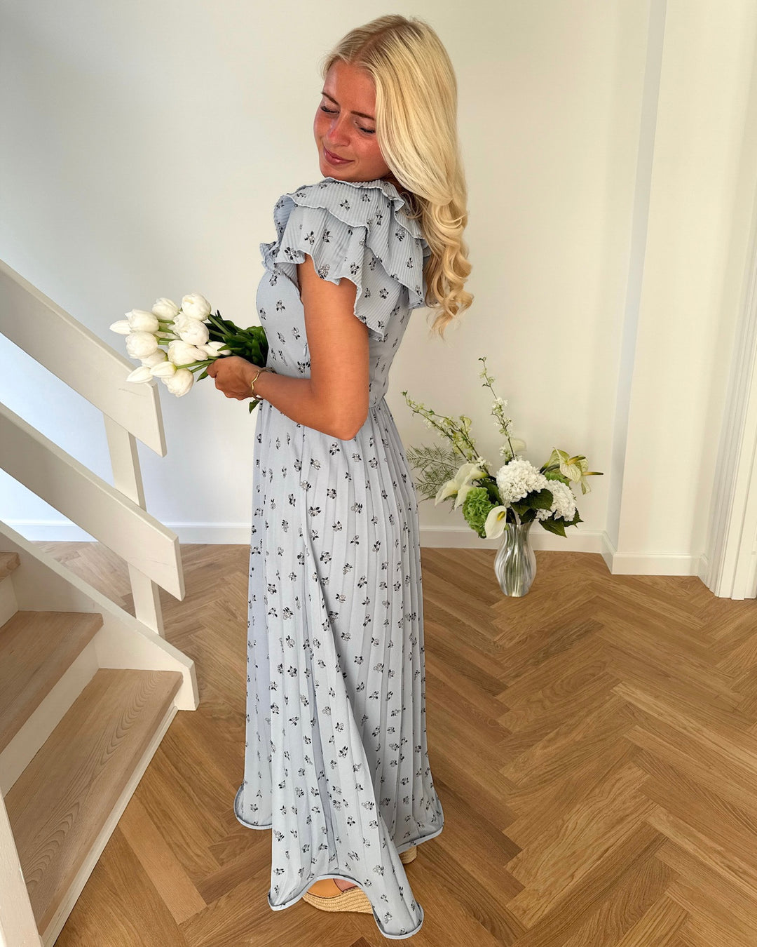Y.A.S kjole svea ss ankle skyway svea print
