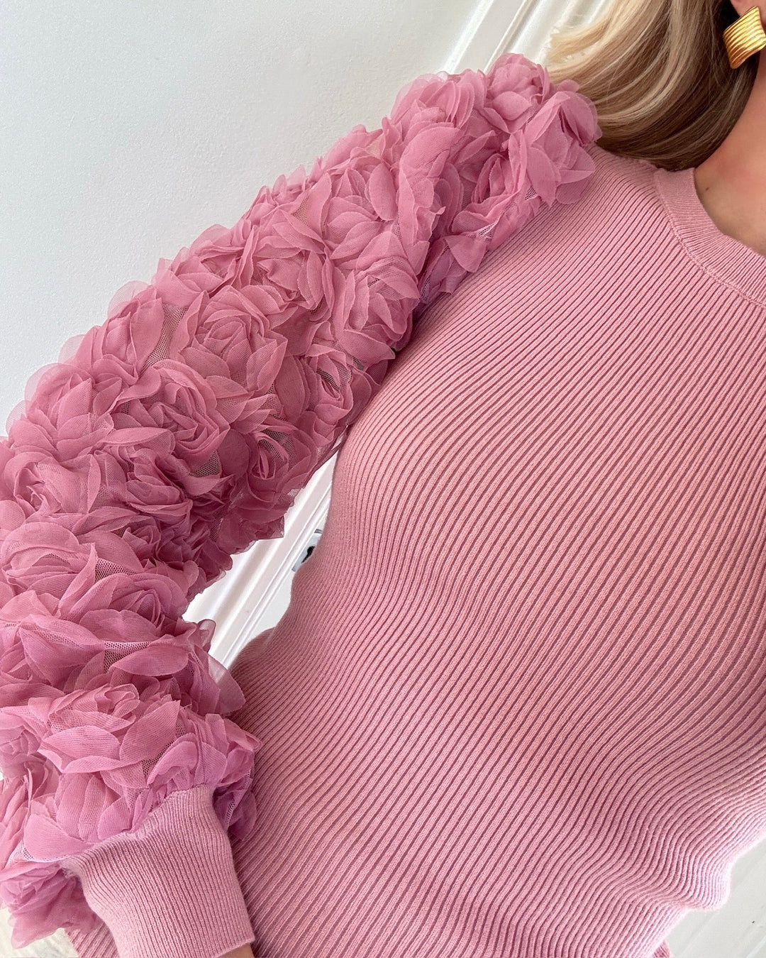 Y.A.S bluse runella ls knit dusty rose