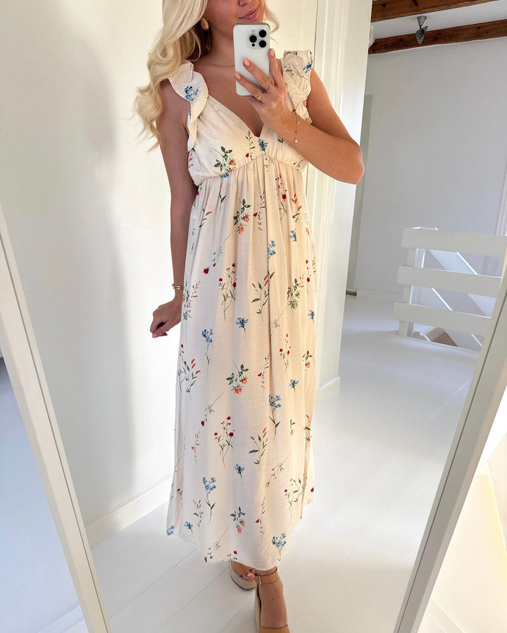 Vero Moda kjole josie sl ankle frill birch bina