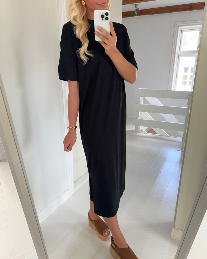 Vero Moda kjole molly ss oversized calf black
