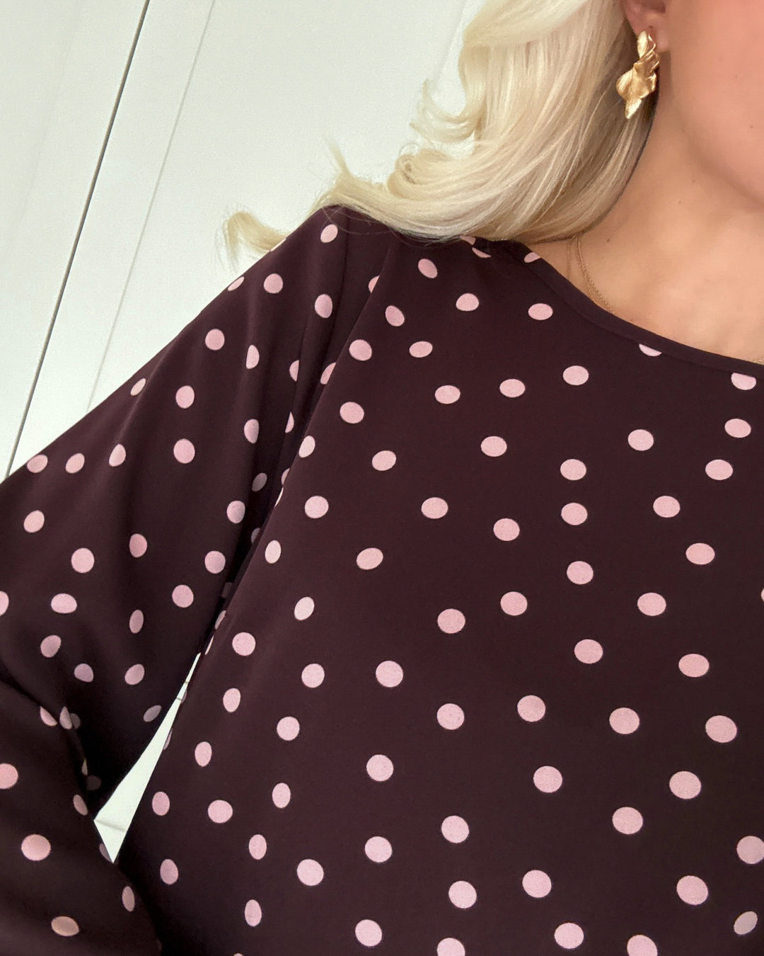 Love&Divine kjole love1421-1 bordeaux/dot