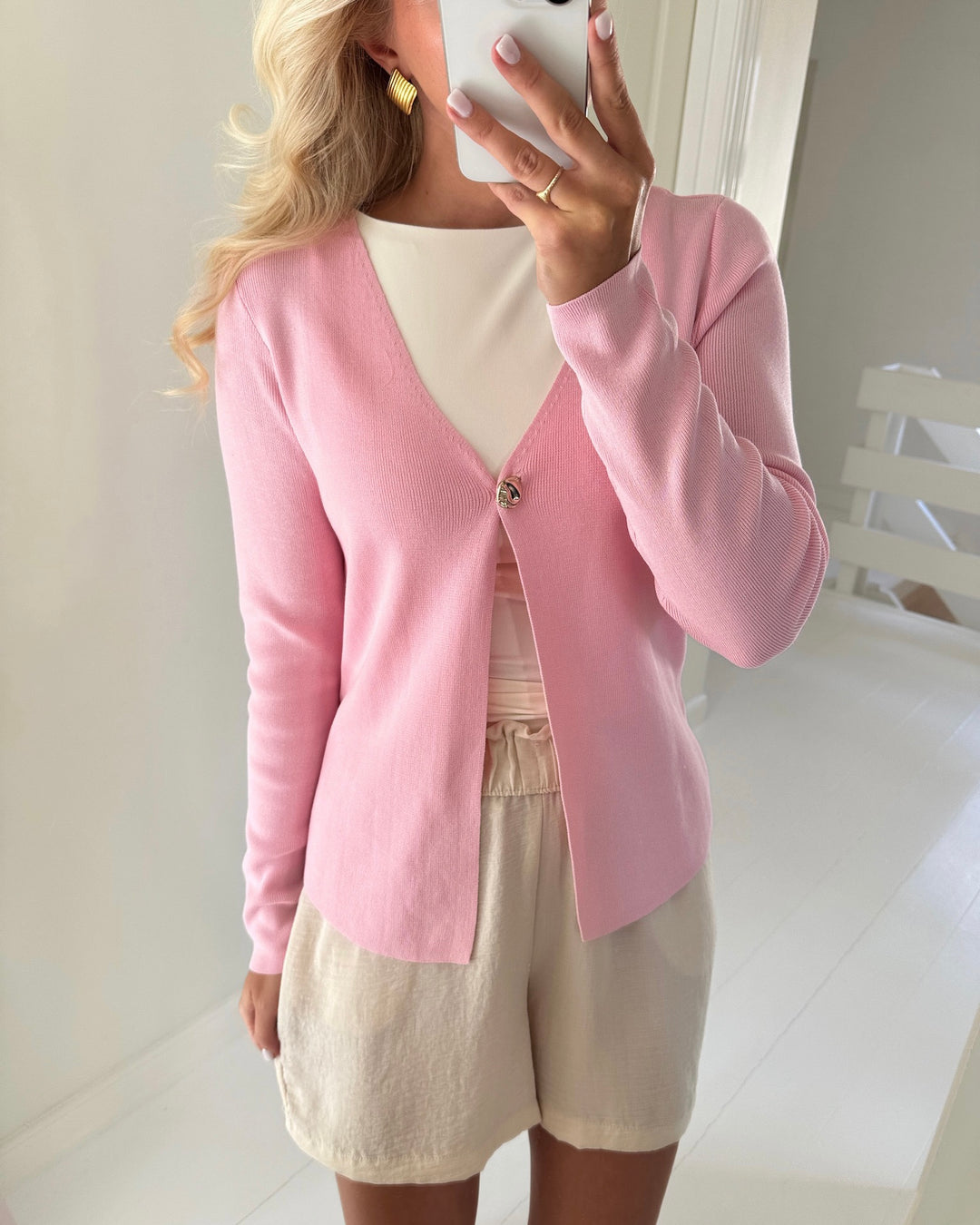 Vero Moda cardigan hailey ls knit roseate spoonbill