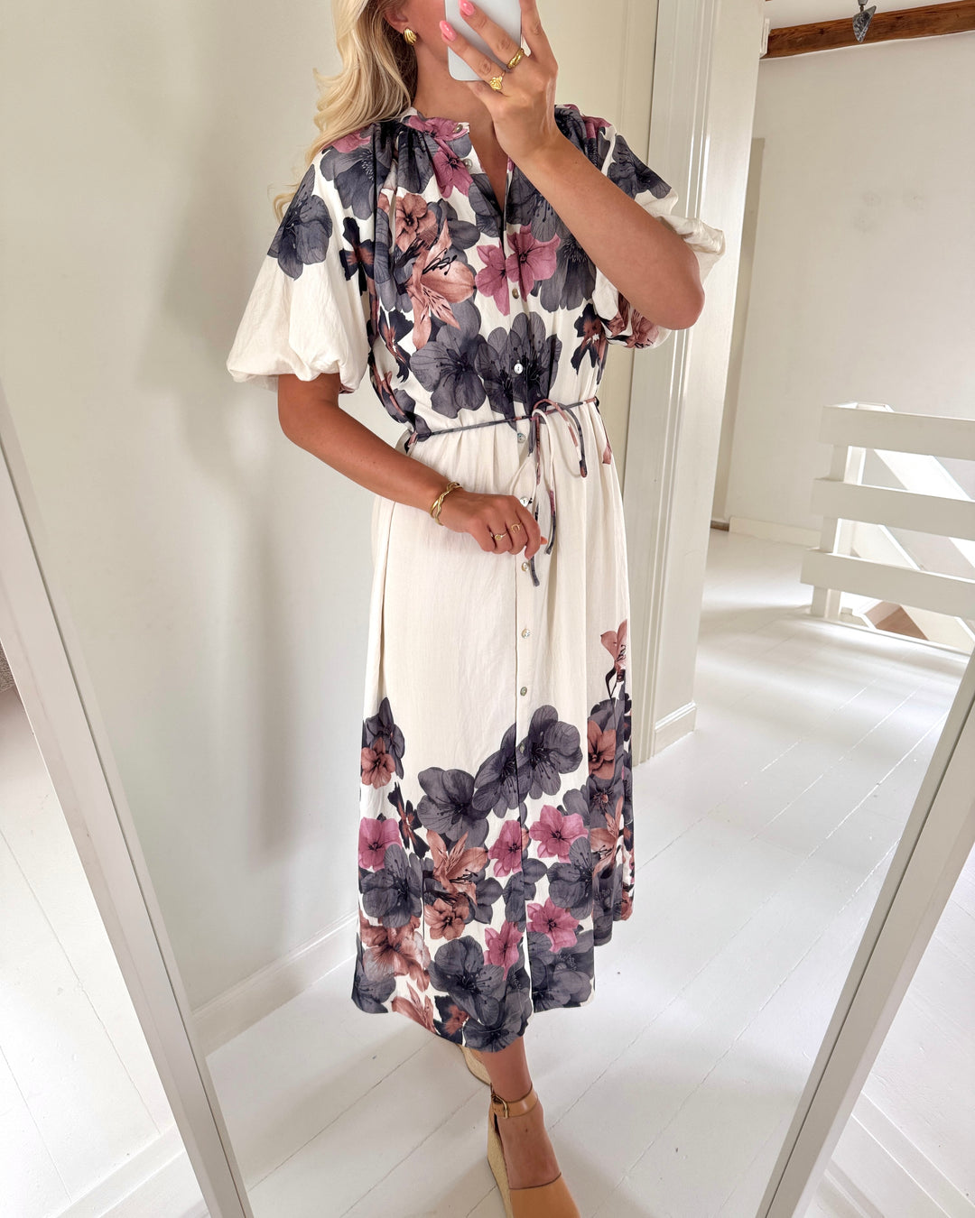 Sister's Point kjole elice-dr1 cream flower