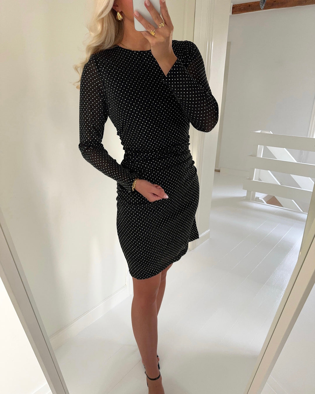 Sister's Point kjole esme-s.ls1 black/silver