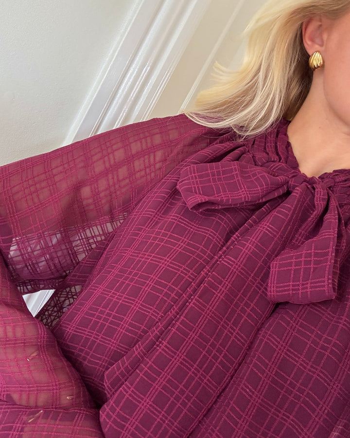 Y.A.S kjole liana ls tie neck s. fig