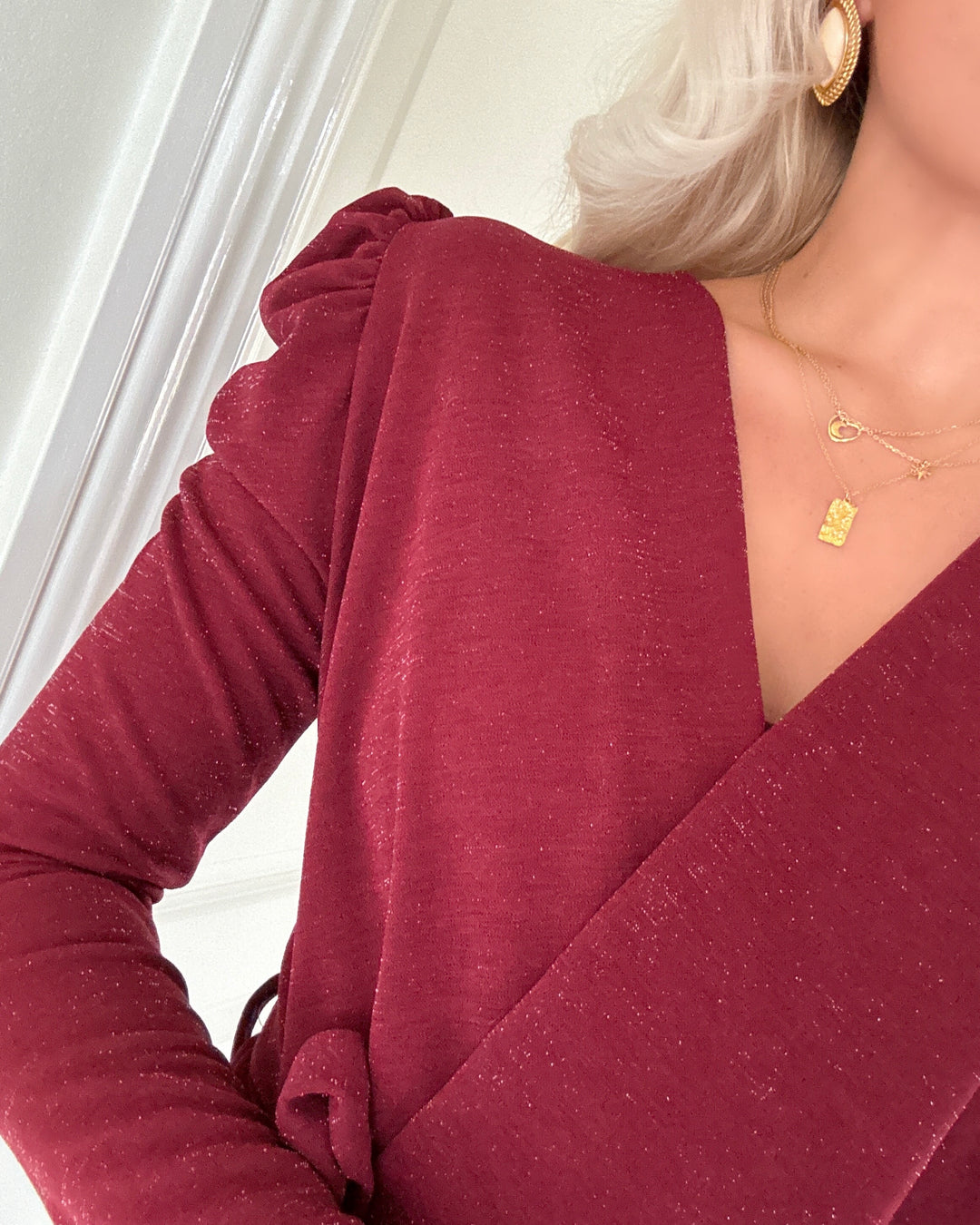 Sister's Point jumpsuit egina-ju18 bordeaux/silver