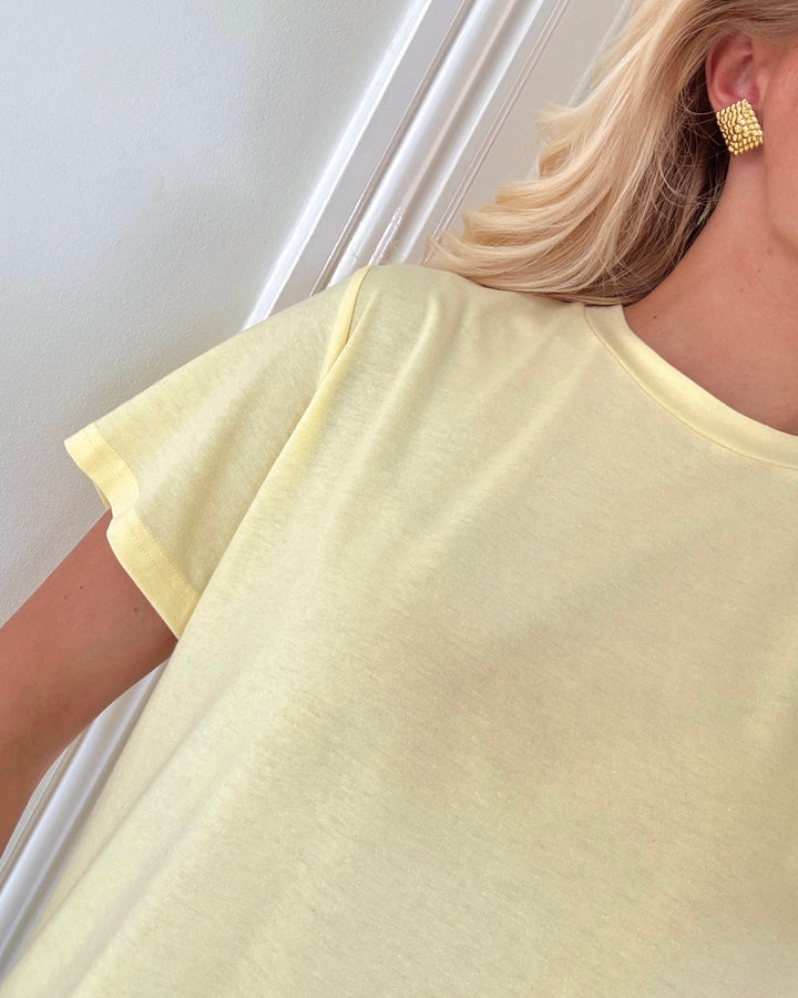 Vero Moda t-shirt naomi ss lace mellow yellow/mellow yellow lace