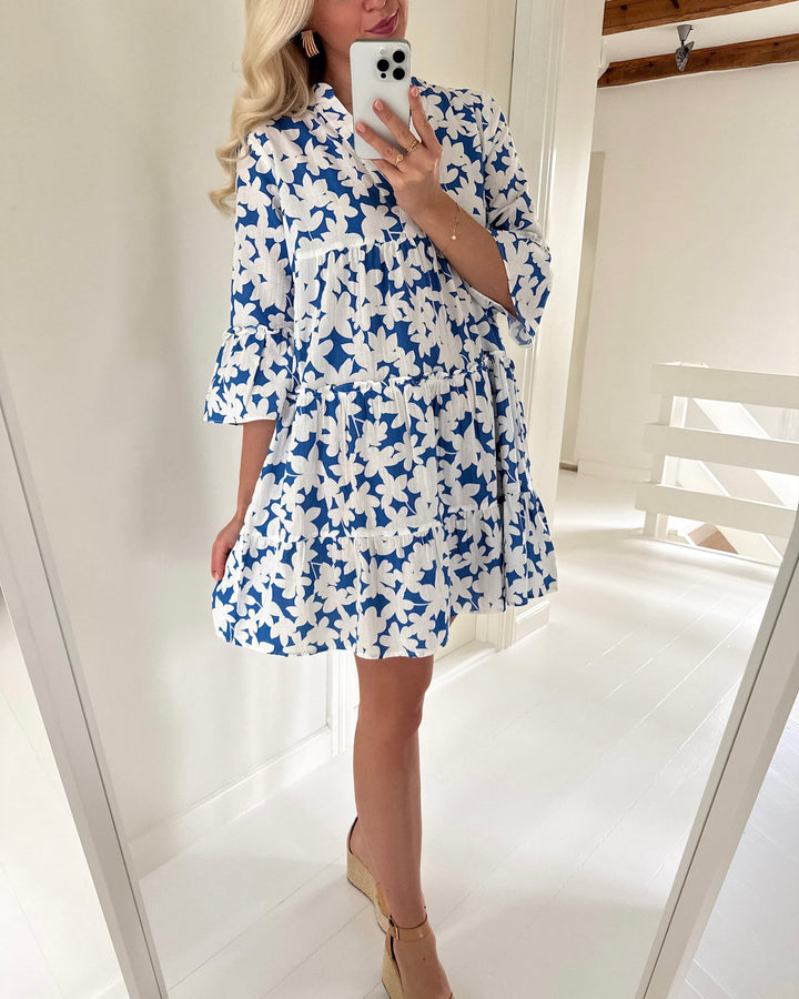 Vero Moda kjole dicthe 3/4 nebulas blue/small loa