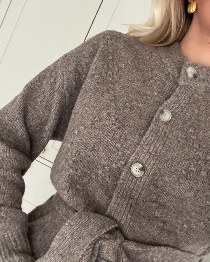 Y.A.S cardigan alto ls knit fungi