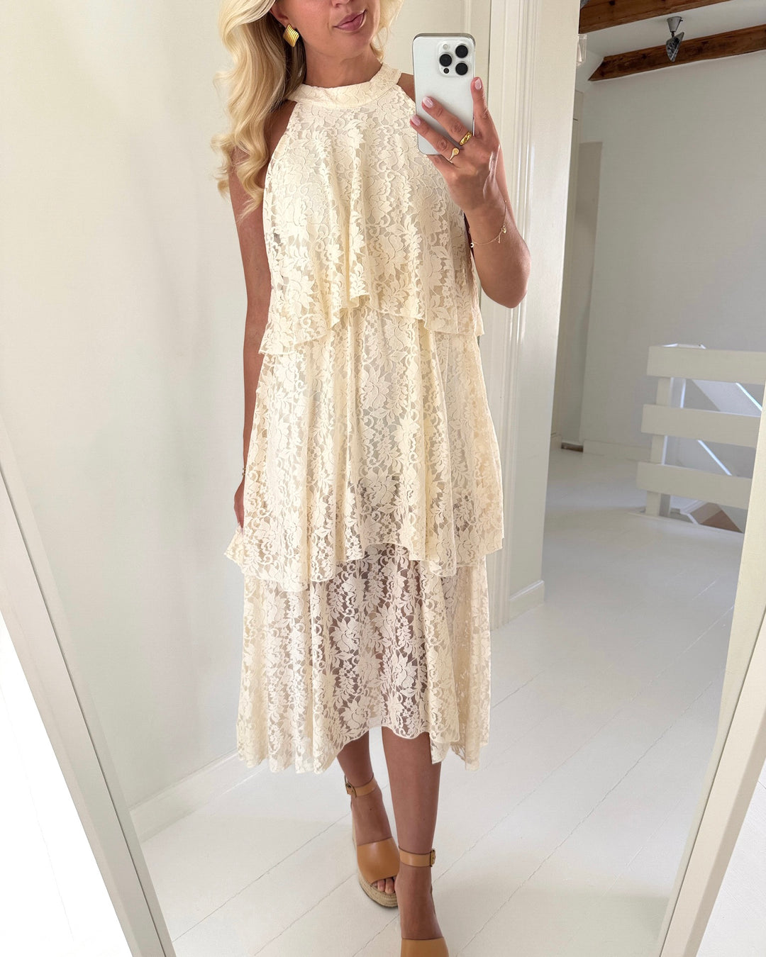 A-View kjole sasja off white