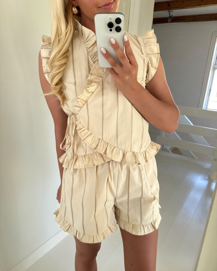 A-View top lizza off white/black stripe