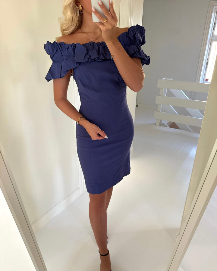 Y.A.S kjole carrie skipper blue