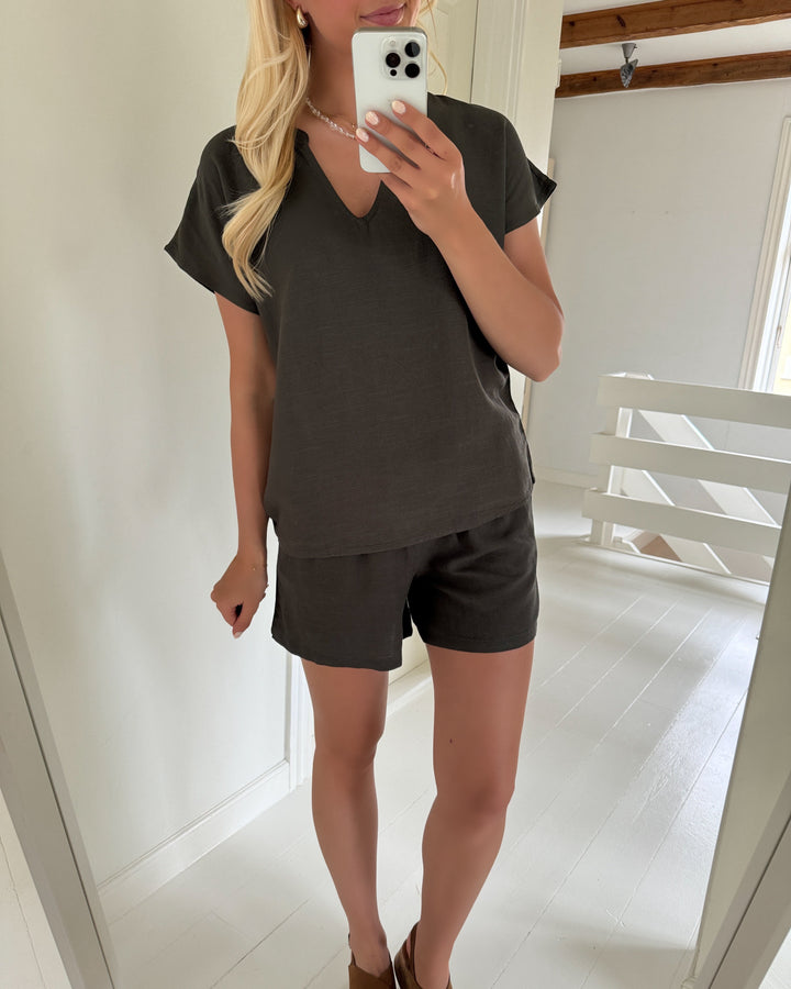 JDY top caya lion linen ss kambaba
