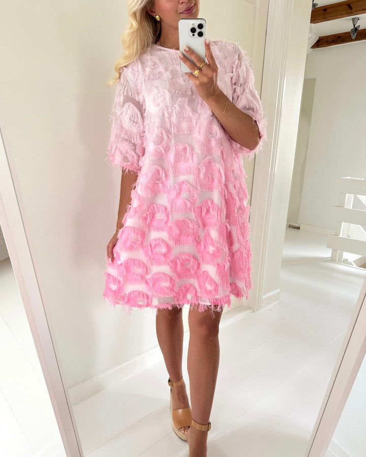 Y.A.S kjole panilla ombre 2/4 pink frostin/w ballarin